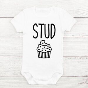 Valentine's Day Baby Onesie "Stud Muffin"